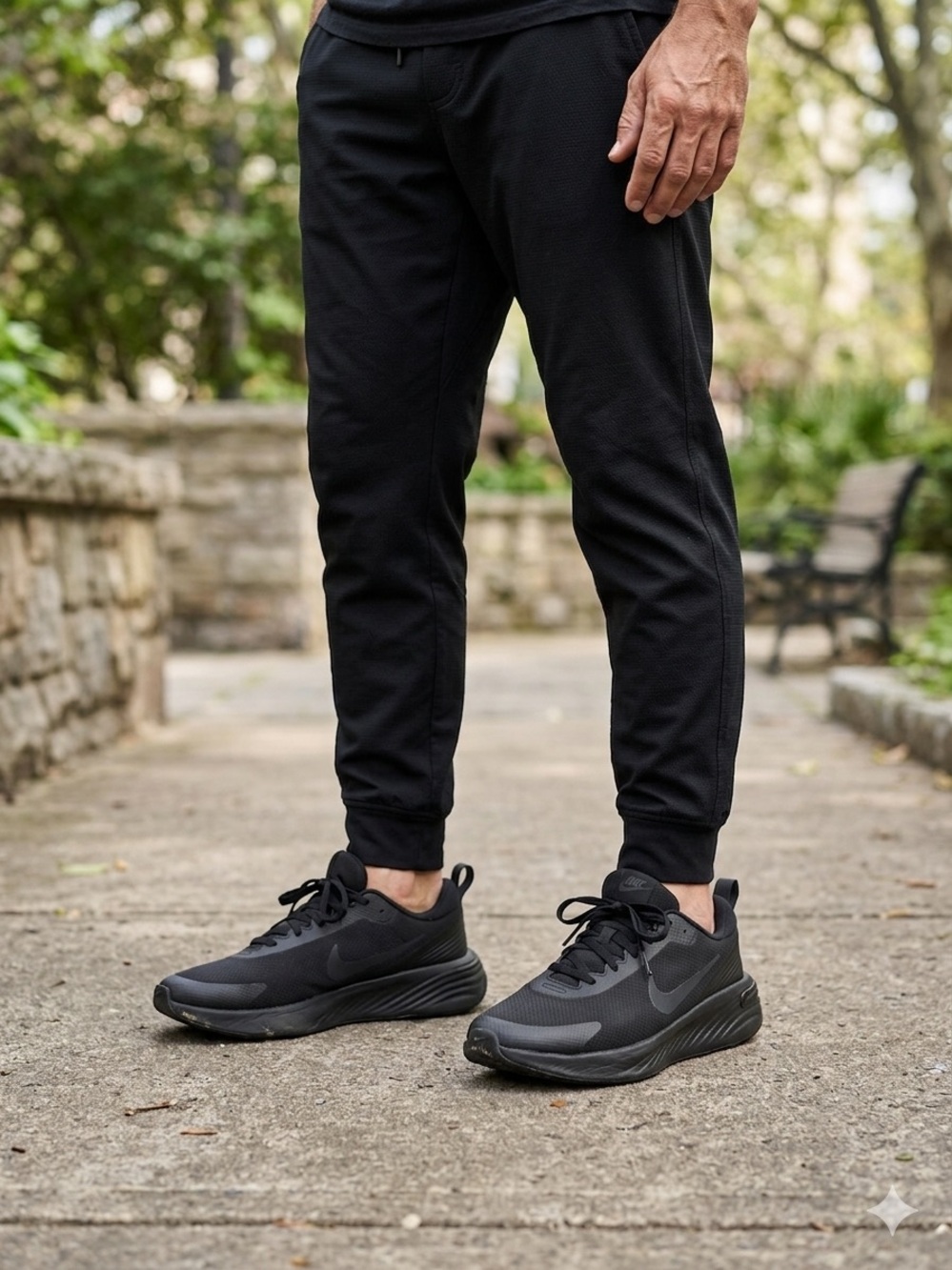 Nike Men's Black Low-Top Running Sneakers